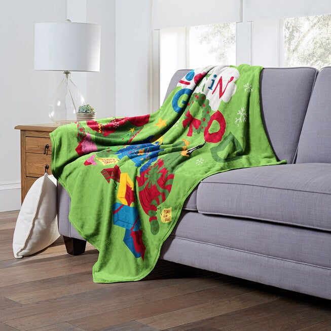 Wb Looney Tunes Christmas Drip Silk Touch Throw, , alternate image number null