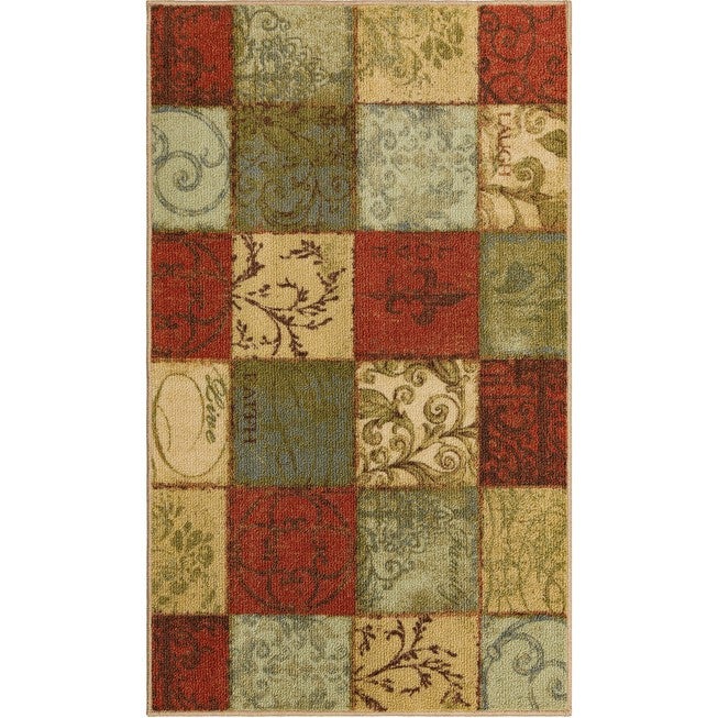 Floral Tile Multi 2' 6 inches X 4' 2 inches, MULTI, hi-res image number null
