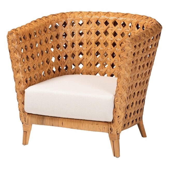 Daiwa Bohemian Light Honey Ratan Accent Chair, LIGHT, alternate image number null