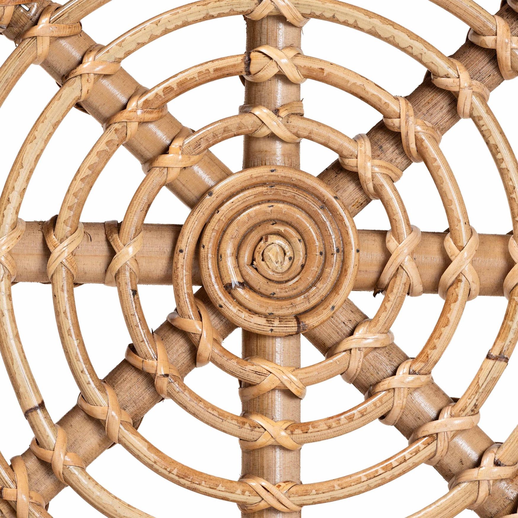 Jacinda Modern Bohemian Natural Brown Rattan End Table, , alternate image number 4