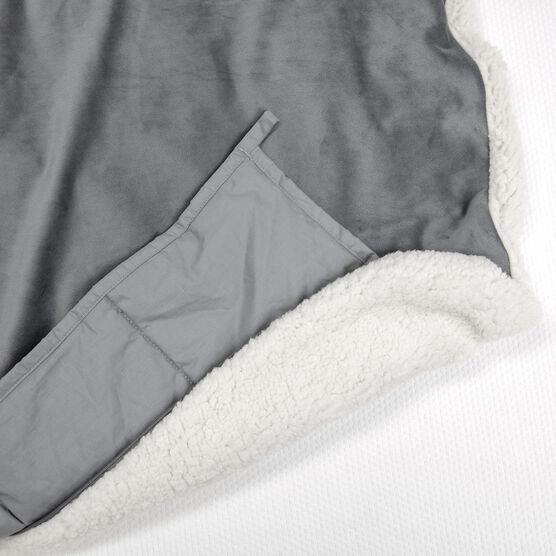 SensorPEDIC Serenity 15lb. Weighted Blanket with Removable Cover with Sherpa and Plush Fabrics, , alternate image number null