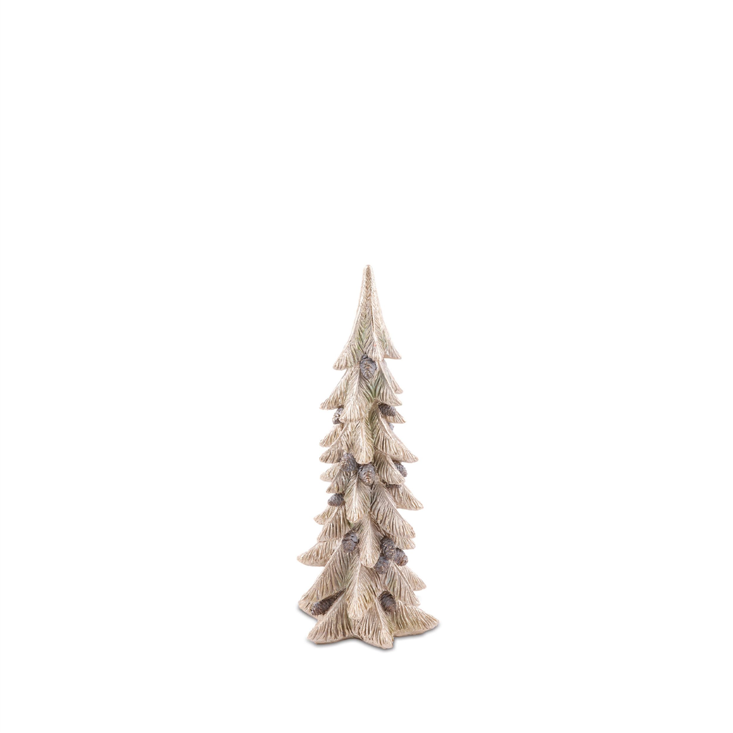 Metallic Pine Tree with Pinecones (Set of 3), GOLD, alternate image number 4