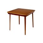 Straight Edge Wood Folding Card Table, FRUITWOOD, hi-res image number null