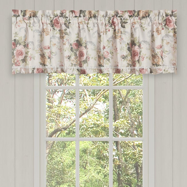 Chablis Window Straight Valance, ROSE GOLD, hi-res image number 0