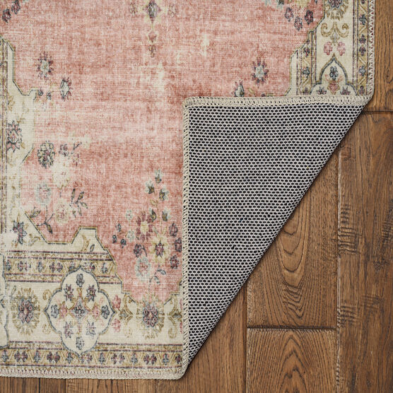 Washable Blanton Pink/Ivory Rug, , on-hover image number null