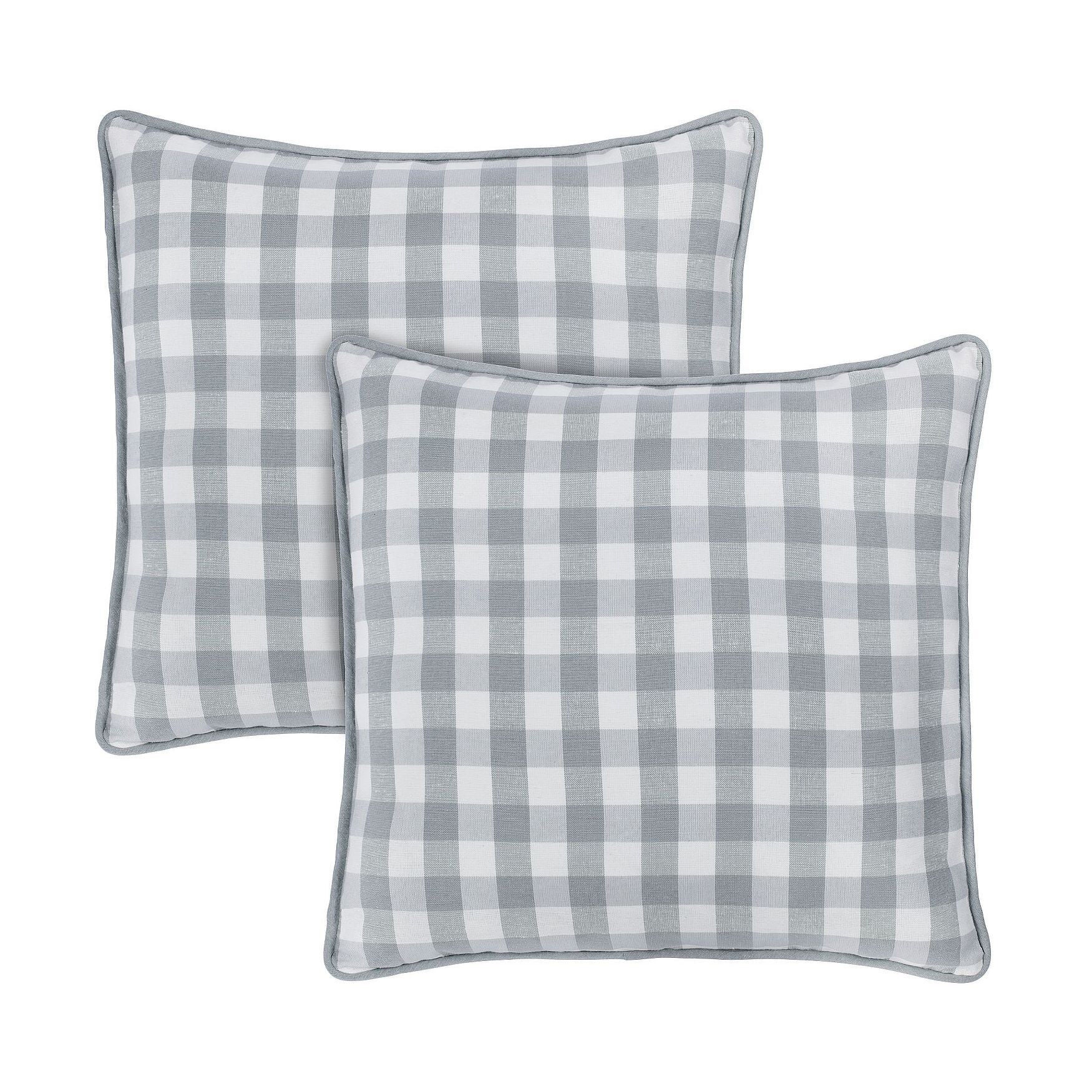Buffalo Check Throw Pillow Covers - 18-in x 18-in - Set of Two