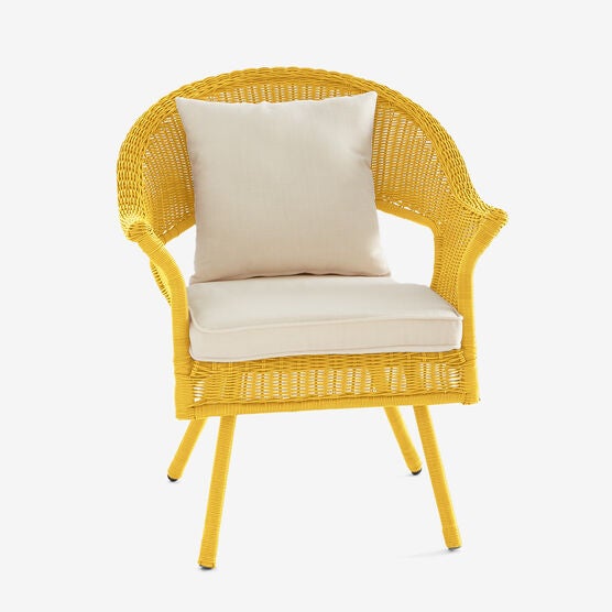 Roma All Weather Wicker Stacking Chair Brylane Home Roma All Weather Wicker Stacking Chair, Roma Outdoor Furniture