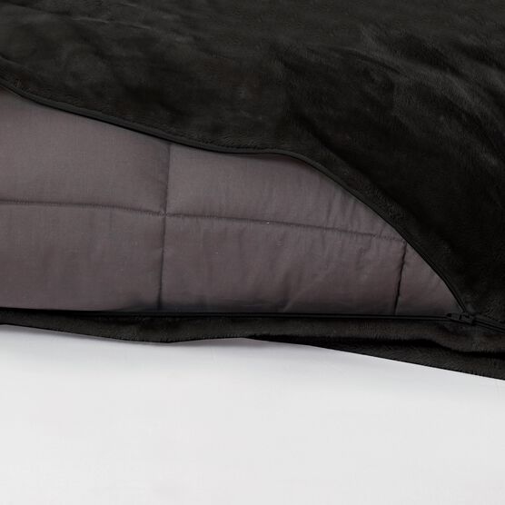 Plush 15lb Weighted Blanket with Washable Cover , , alternate image number null