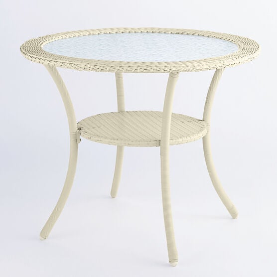 Roma All-Weather Resin Wicker Bistro Table, Roma All-Weather Resin Wicker Bistro Table,