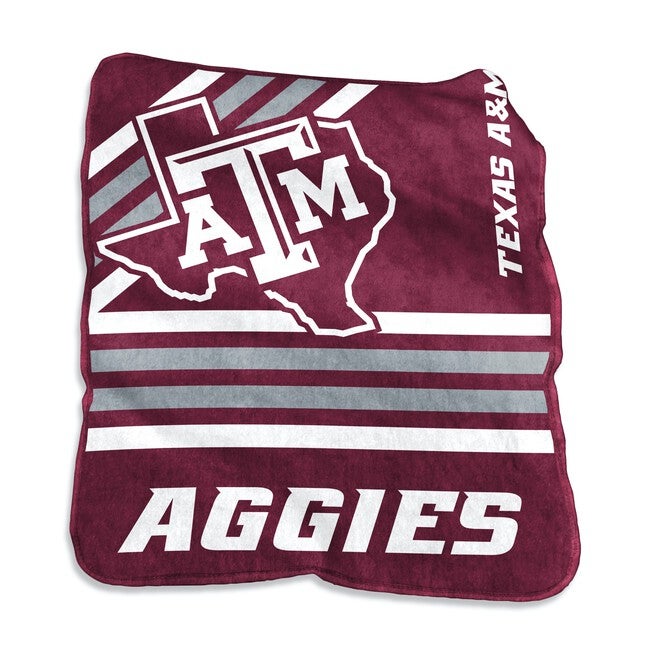 Texas A&M Raschel Throw Home Textiles, MULTI, hi-res image number 0