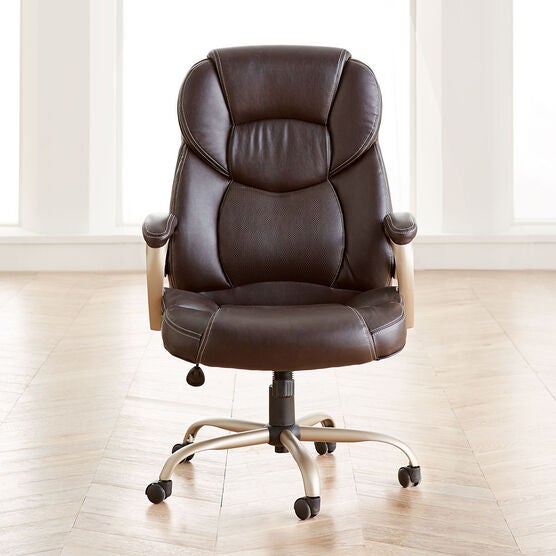 Extra Wide Memory Foam Office Chair Office Chairs Brylane Home