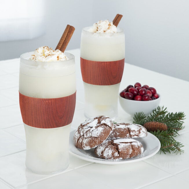 Beer Freeze Cooling Cups (Set Of 2) In Wood By, , alternate image number 3