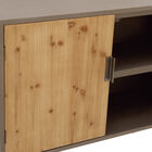 Brown Wood Modern Cabinet, 34x39x17, , alternate image number 3