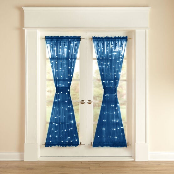72' Pre-Lit Door Panel with Tiebacks, 72' Pre-Lit Door Panel with Tiebacks,