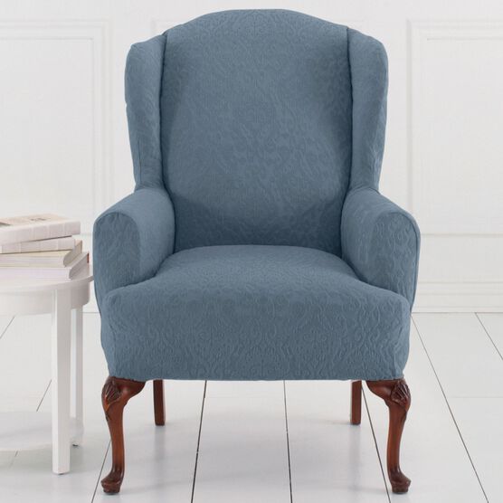 BrylaneHome® Studio Ikat Stretch Wing Chair Slipcover , BrylaneHome® Studio Ikat Stretch Wing Chair Slipcover ,