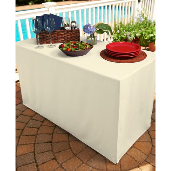 Fresh Ideas Stain- & Wrinkle-Resistant Table Cover 34"Sq., UNKNOWN, hi-res image number null