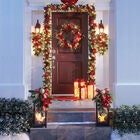 6' Pre-Lit Red Ribbon Garland, , alternate image number null
