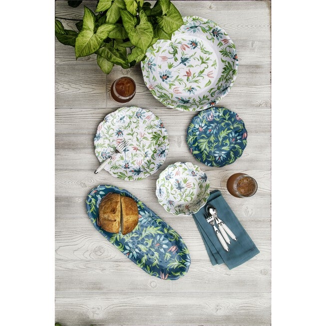 CHINOISERIE BOTANICAL SALAD PLATE, , on-hover image number null