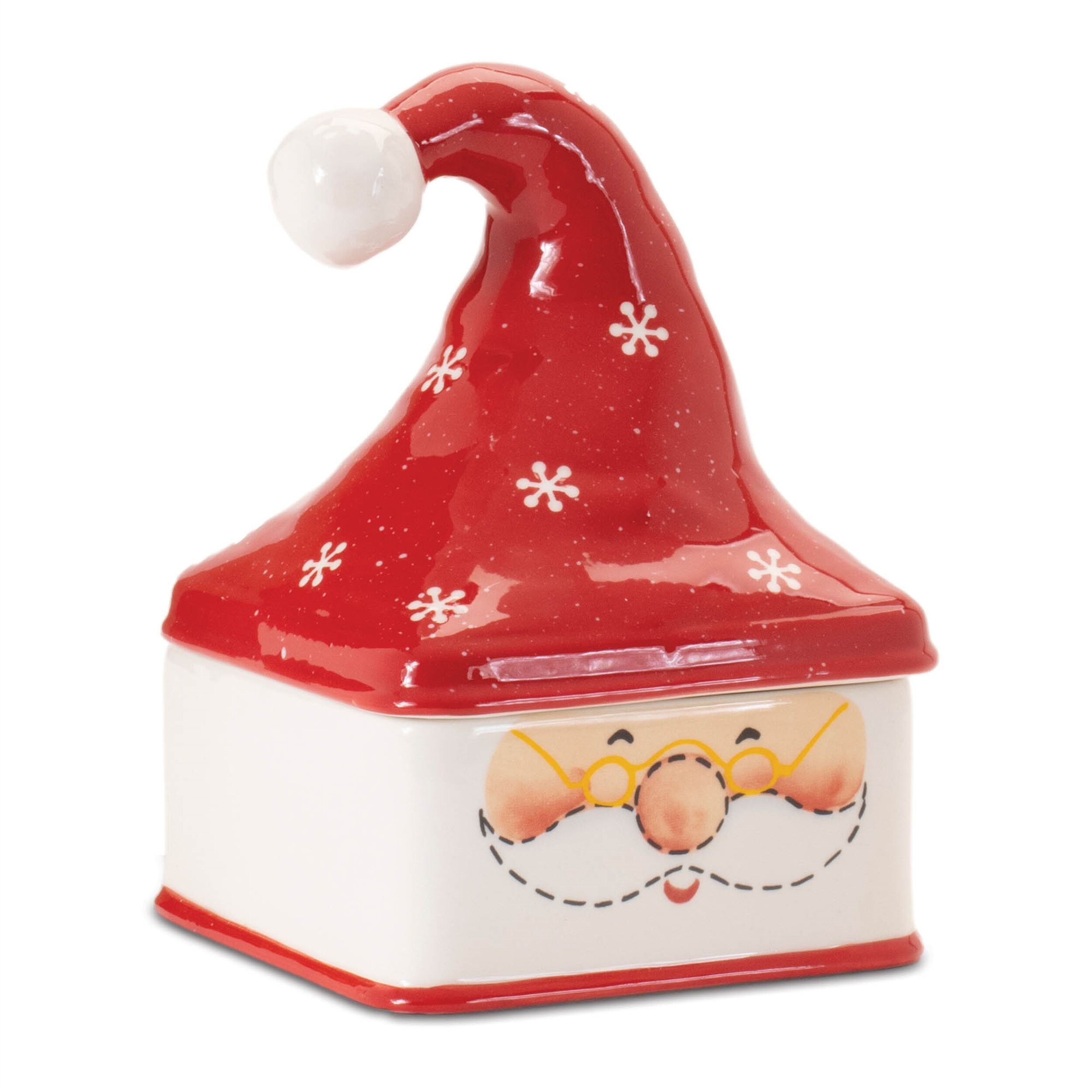 Ceramic Stacking Santa Character (Set of 3), RED WHITE, alternate image number 3