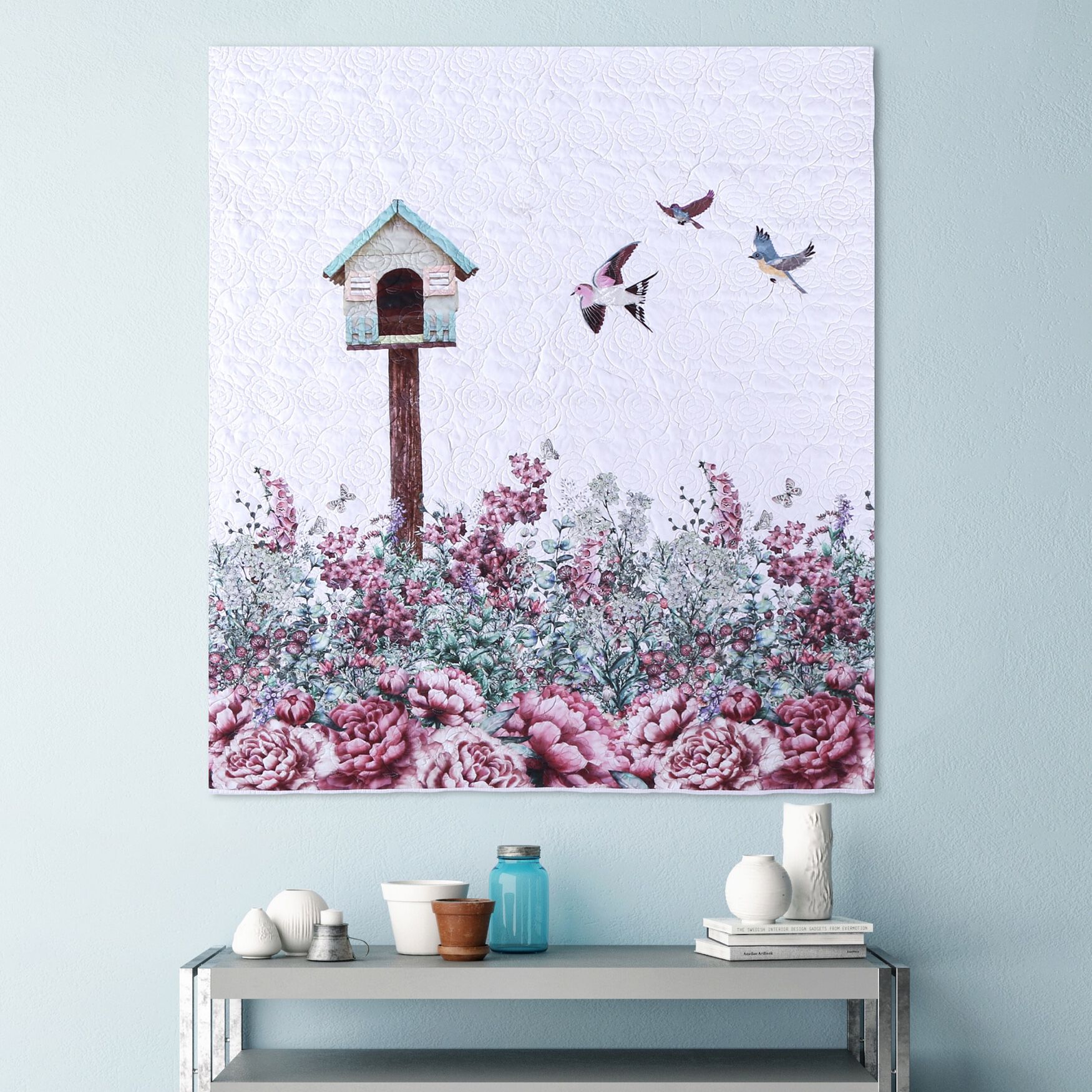 Bailey&#39;s Birdhouse Quilted Throw Blanket, , alternate image number 3