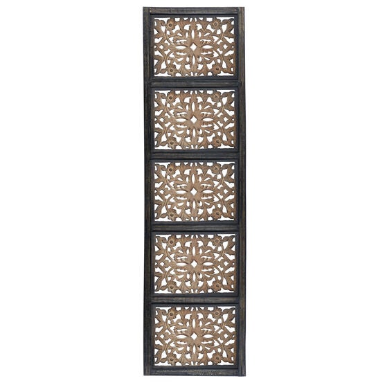 Brown Traditional Ornamental Wood Wall Décor, BROWN, hi-res image number null