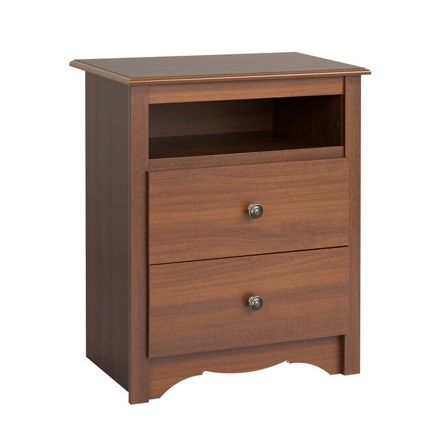 Monterey Tall 2-Drawer Nightstand with Open Shelf, , on-hover image number 1