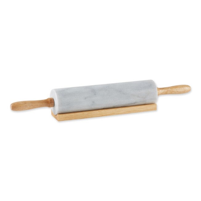 White Marble Rolling Pin, WHITE, hi-res image number null