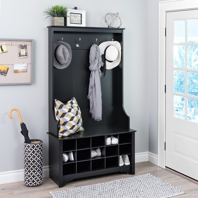 Hall Tree with Shoe Storage, , alternate image number null