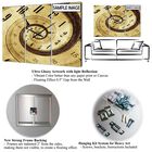 Indigold Grey Peonies I Traditional Multipanel Wall Clock, , alternate image number null