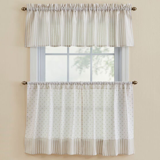 Sundae Tier Valance, NATURAL Sundae Tier Valance, NATURAL