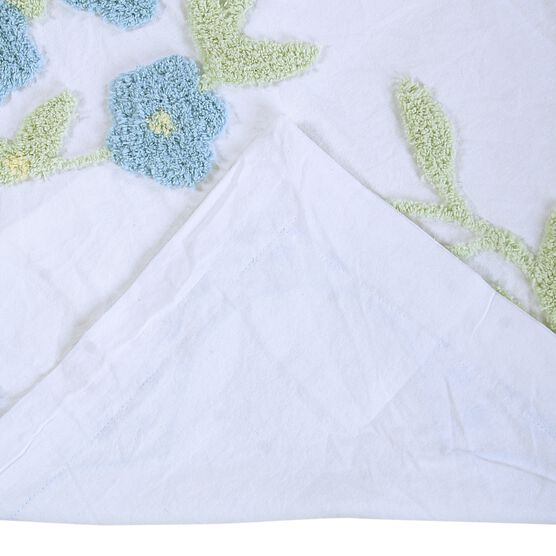 Bloomfield Collection in Floral Design 100% Cotton Tufted Chenille Standard Sham , , alternate image number null