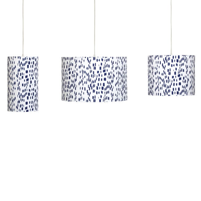 Kira Ikat Pendant Lamp, NAVY, hi-res image number null