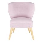Velvet Curved Arm Chair, , on-hover image number null