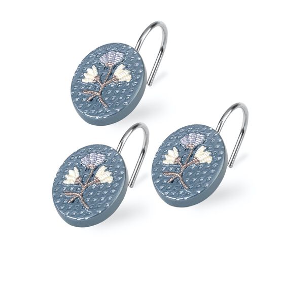 Capri Shower Hooks, BLUE, hi-res image number null