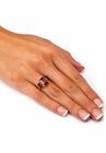 Yellow Gold-Plated Simulated Emerald Cut Birthstone Ring, , alternate image number null