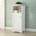 Louvre Short Cabinet With Cubby, WHITE, hi-res image number 0