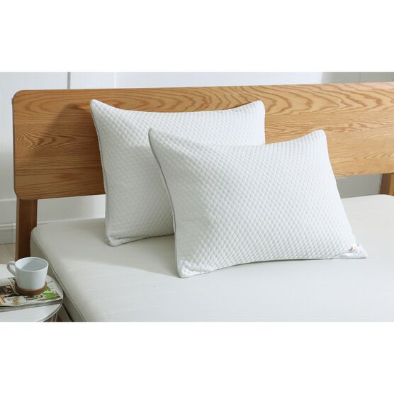 Cool Knit Silver Duck Nano Feather Pillow, , on-hover image number null
