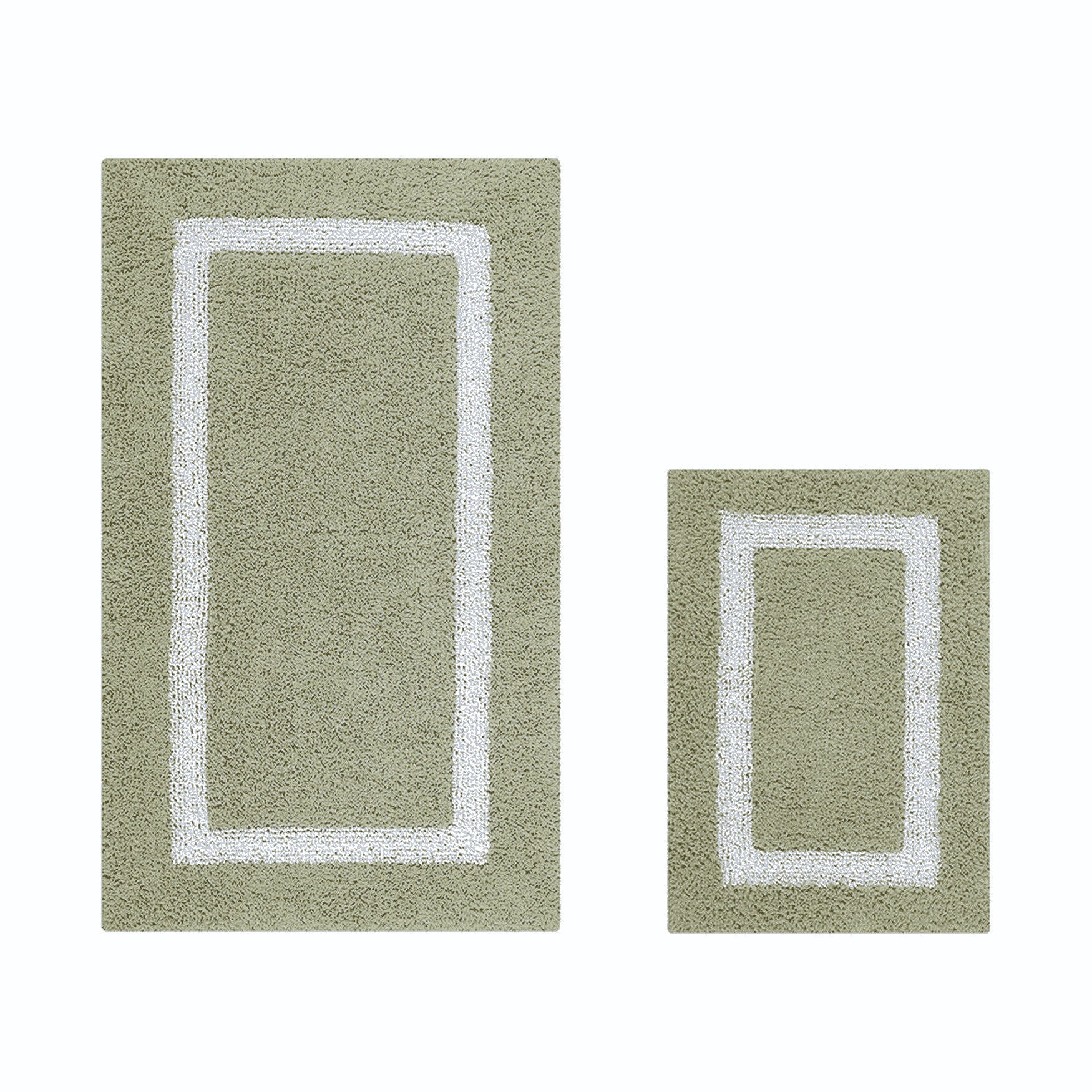 Hotel Collection 100% Cotton 2 Piece (17" X 24" | 24" X 40") Bath Rug Set