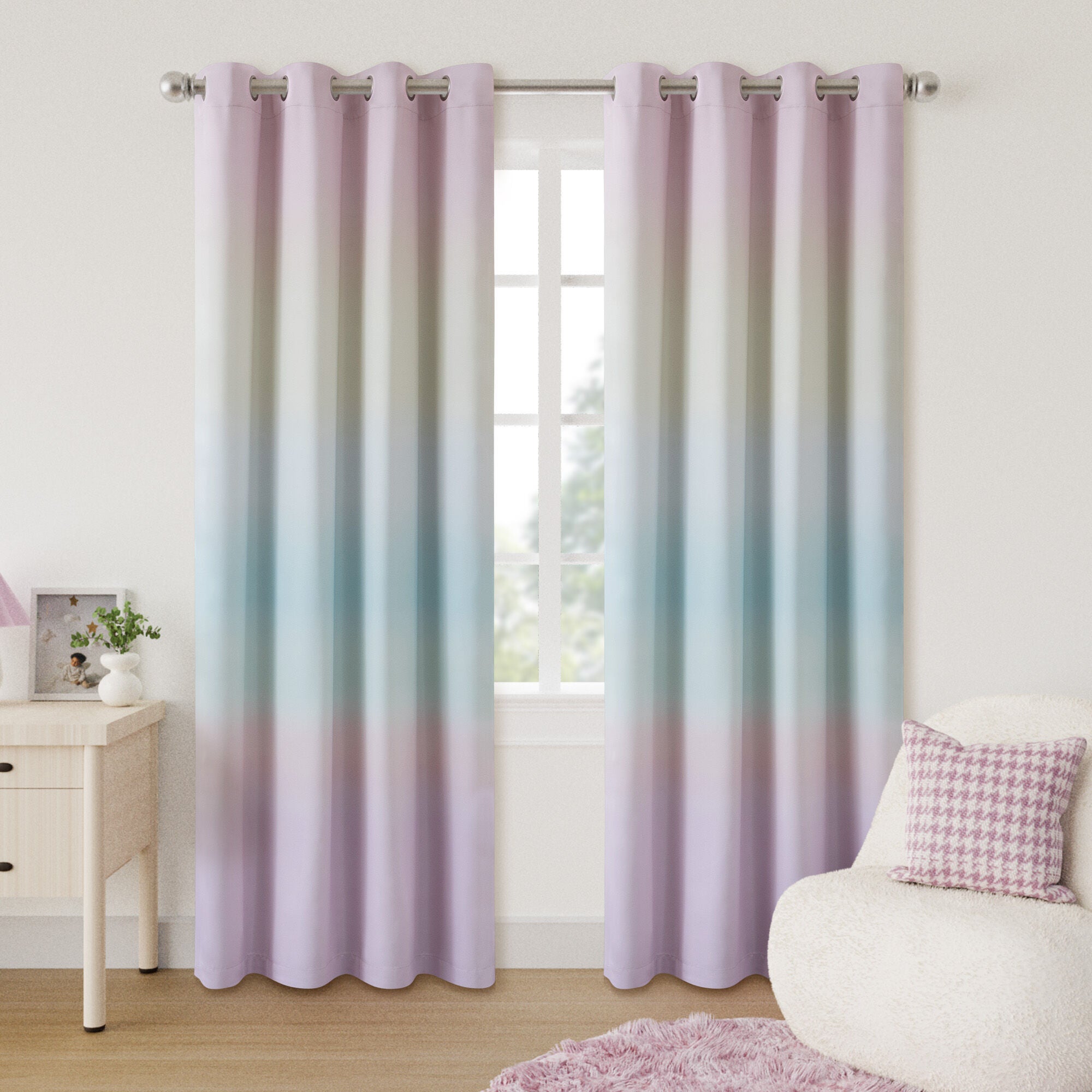Ombre Room Darkening Grommet Pair