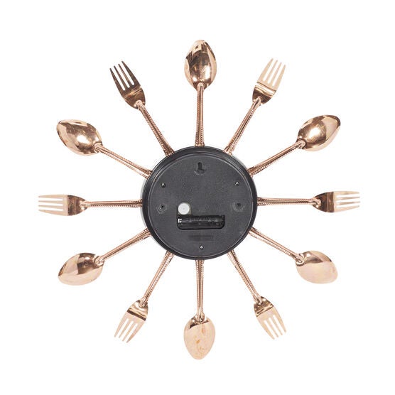 Copper Metal Eclectic Wall Clock, , alternate image number null