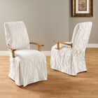 Matelasse Long Dining Room Chair Cover with Arms, , on-hover image number 1
