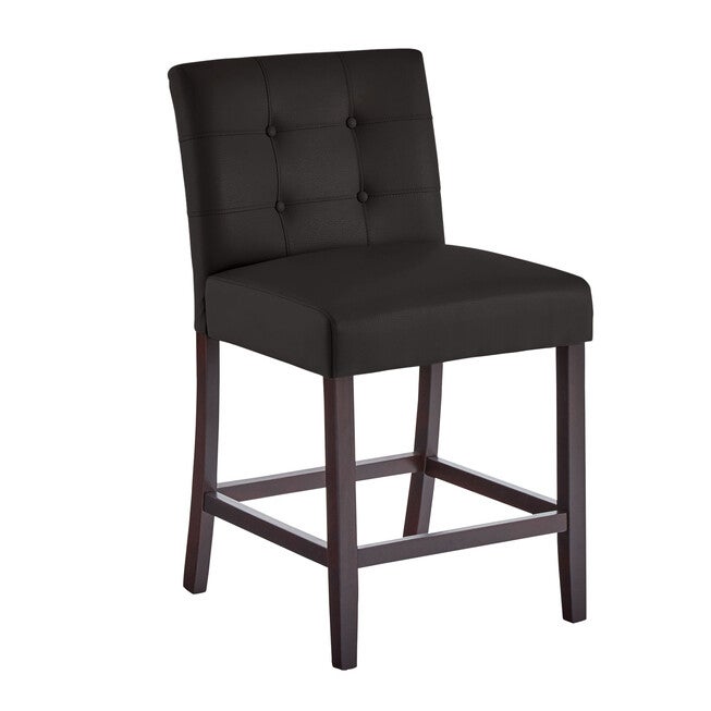 Aida Plus-Size Living Counter Stool, DARK BROWN, hi-res image number 0