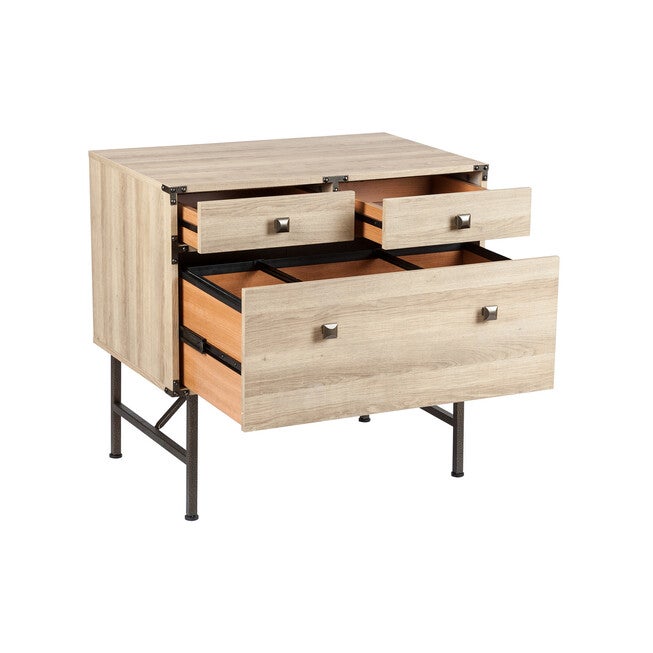 Langer Light Oak Lateral File Drawer File Drawer, , alternate image number null