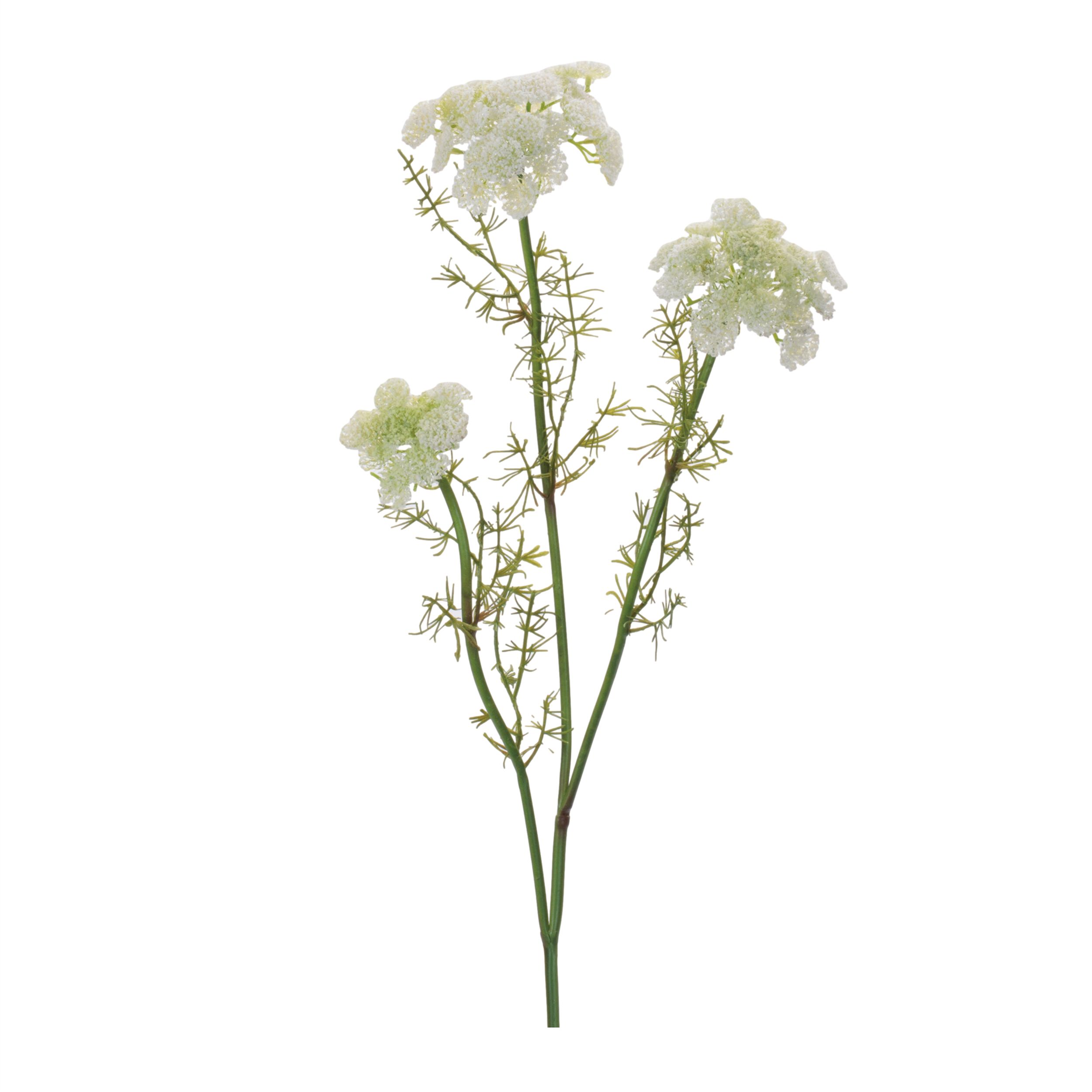 Queen Anne's Lace Floral Spray Set of 6, WHITE GREEN, hi-res image number 0