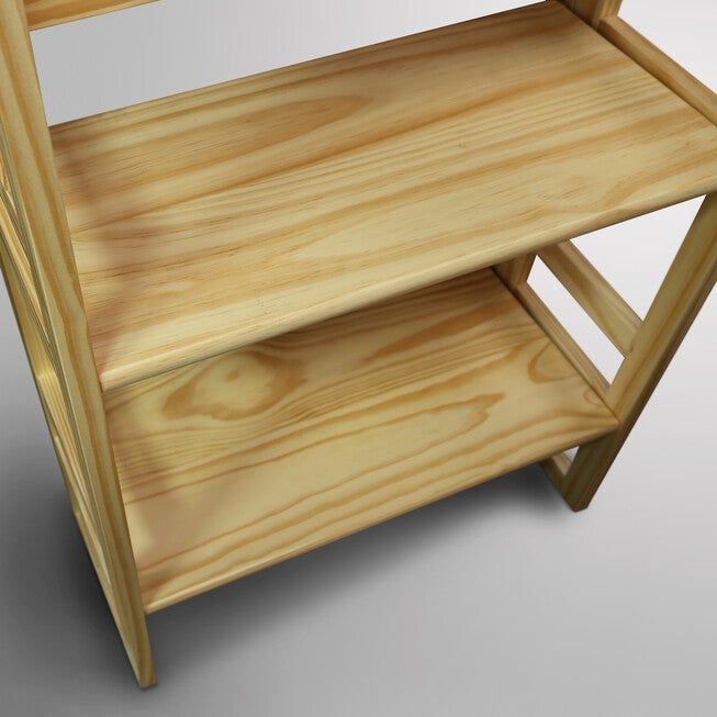 3-Shelf Folding Student Bookcase 20.75 inches Wide-Natural, , alternate image number 10
