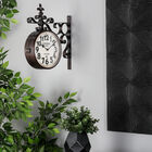Black Vintage Metal Wall Clock, , alternate image number null