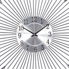 Silver Metal Modern Wall Clock, , alternate image number null