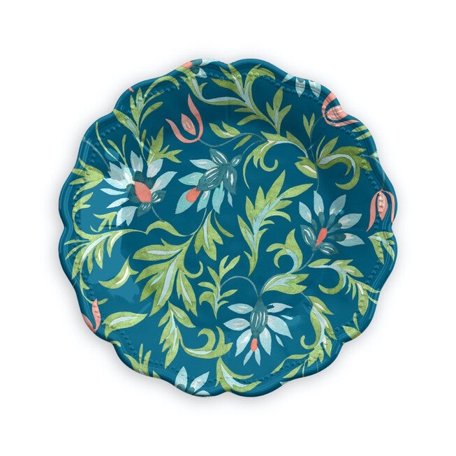 CHINOISERIE BOTANICAL SALAD PLATE, MULTI, hi-res image number null