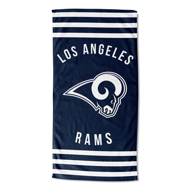 LA Rams Stripes Beach Towel, MULTI, hi-res image number null