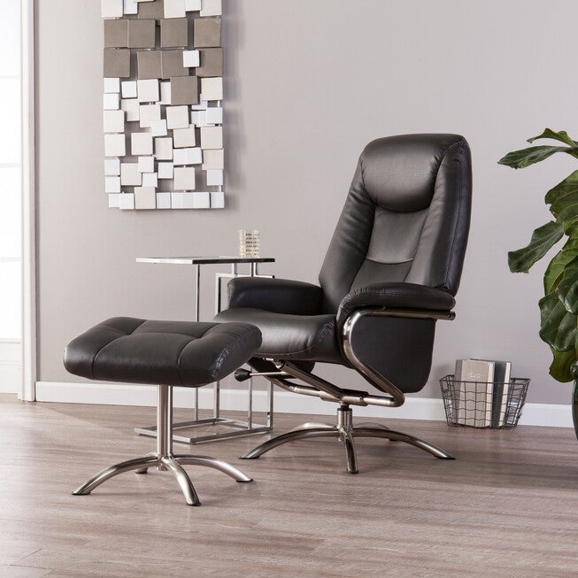 Anders Reclining Chair and Ottoman, CHARCOAL, hi-res image number null